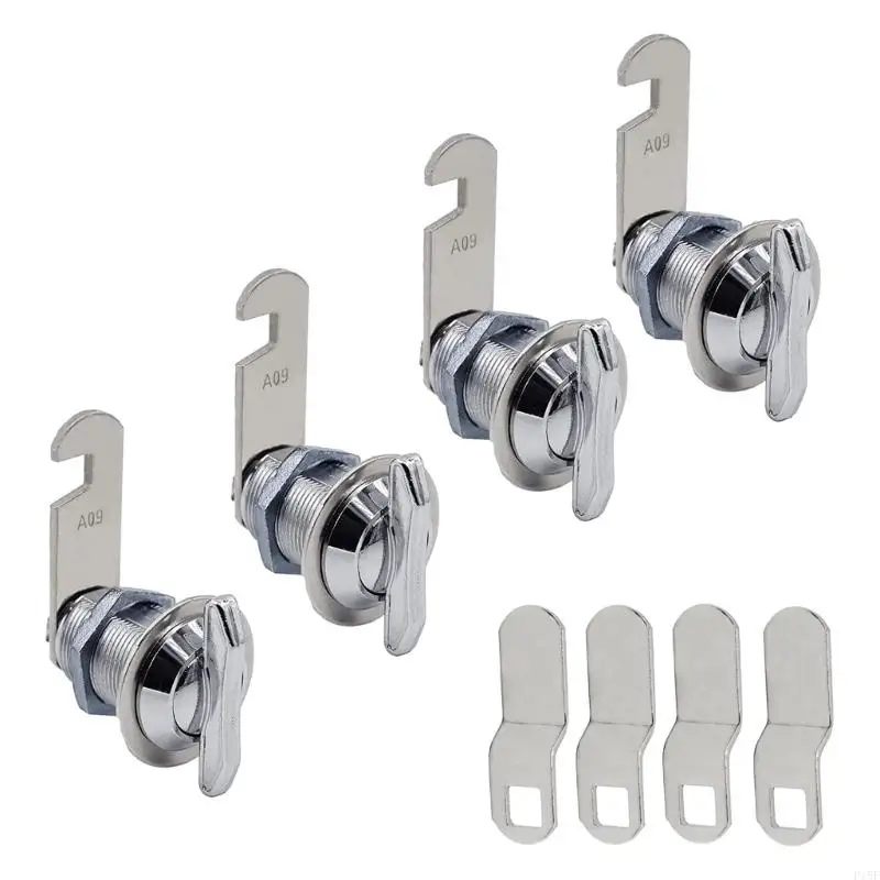 P15F Keyless Thumb Turn Cams Lock Latches 1inch/5/8 Inch Offset Steel Lock Thumb Operate Cabinet for Cabinet Mailbox Drawer