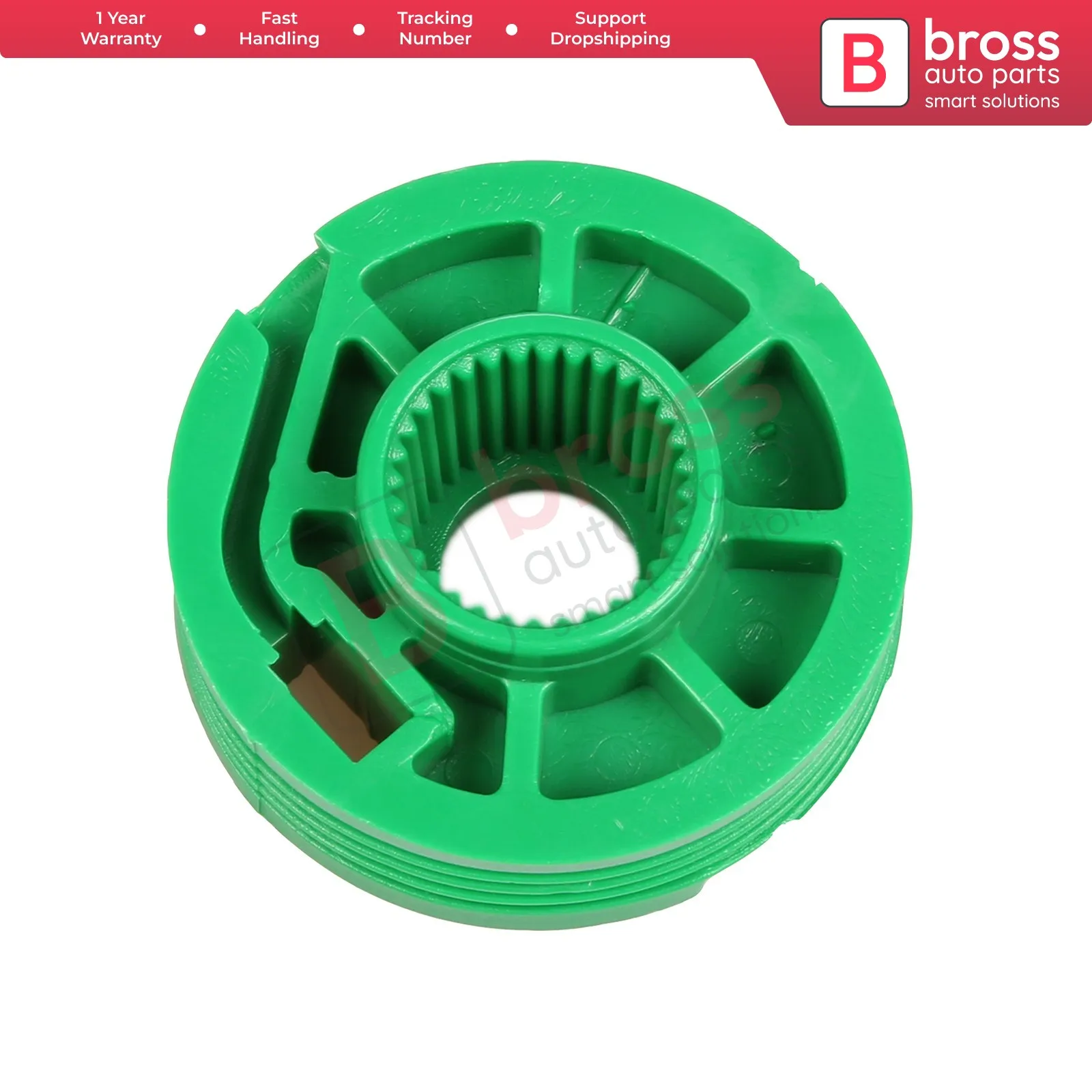 

Bross BWR844 Electrical Power Window Regulator Wheel Front Right Door for Audi A3 1996-2003 A4 1996-2001; A6 1997-2004