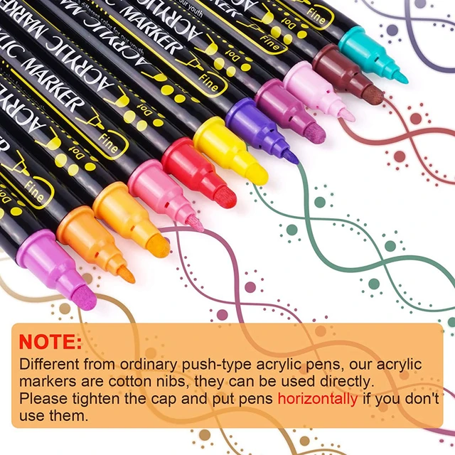 Acrylic Paint Markers Fine Tip  Acrylic Paint Pens Fine Tip - Paint Pen  Acrylic - Aliexpress