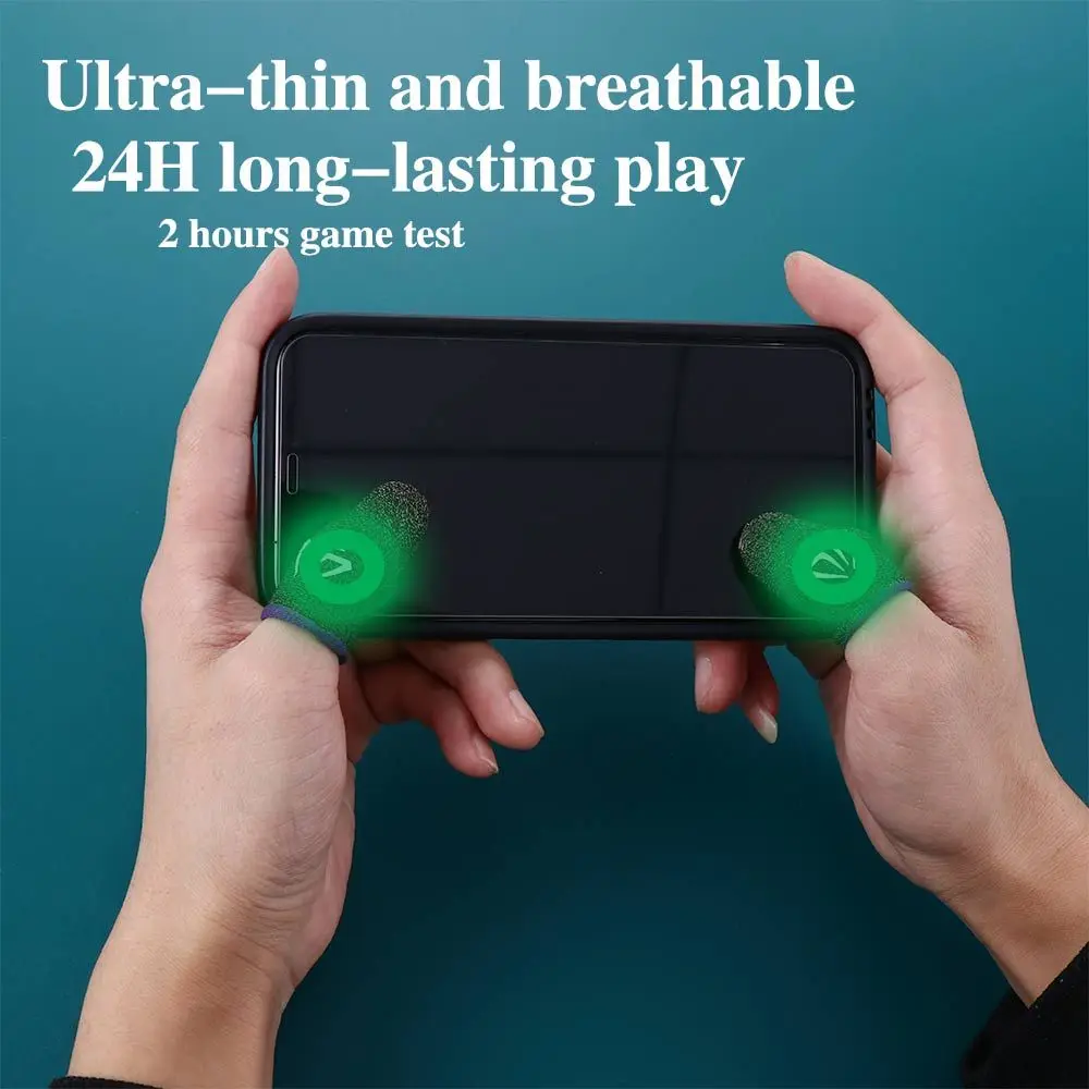 Gaming Fingertip Gloves - Sweatproof Luminous Touch Screen Sleeves