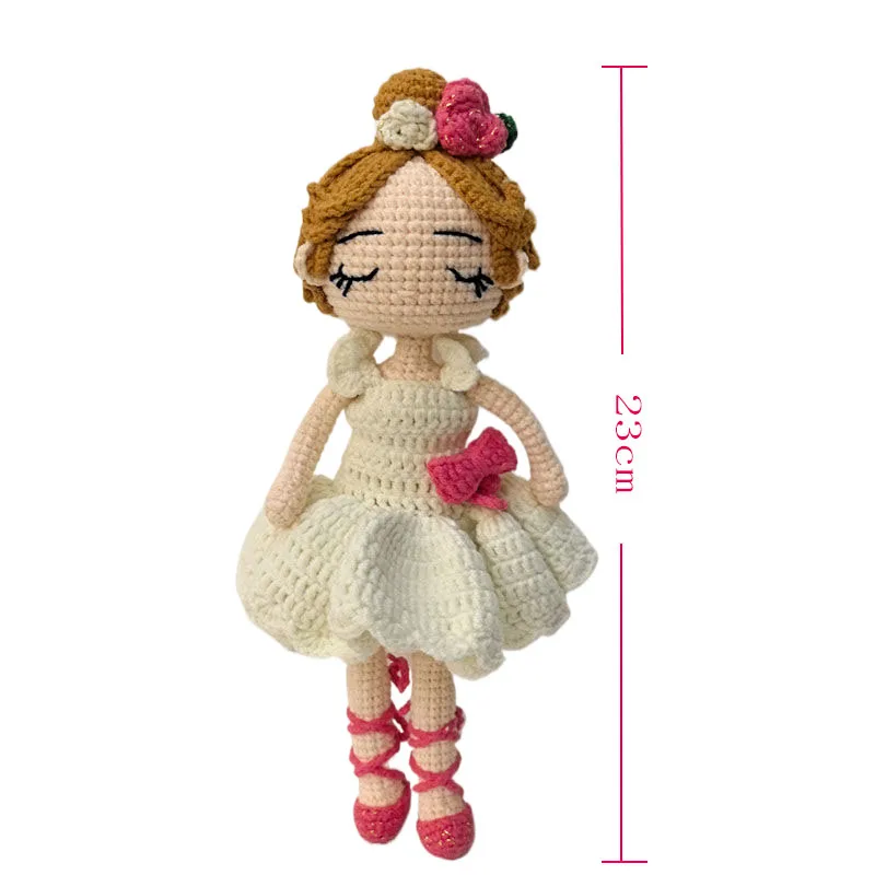 Handmade Crochet Ballerina Girl Doll