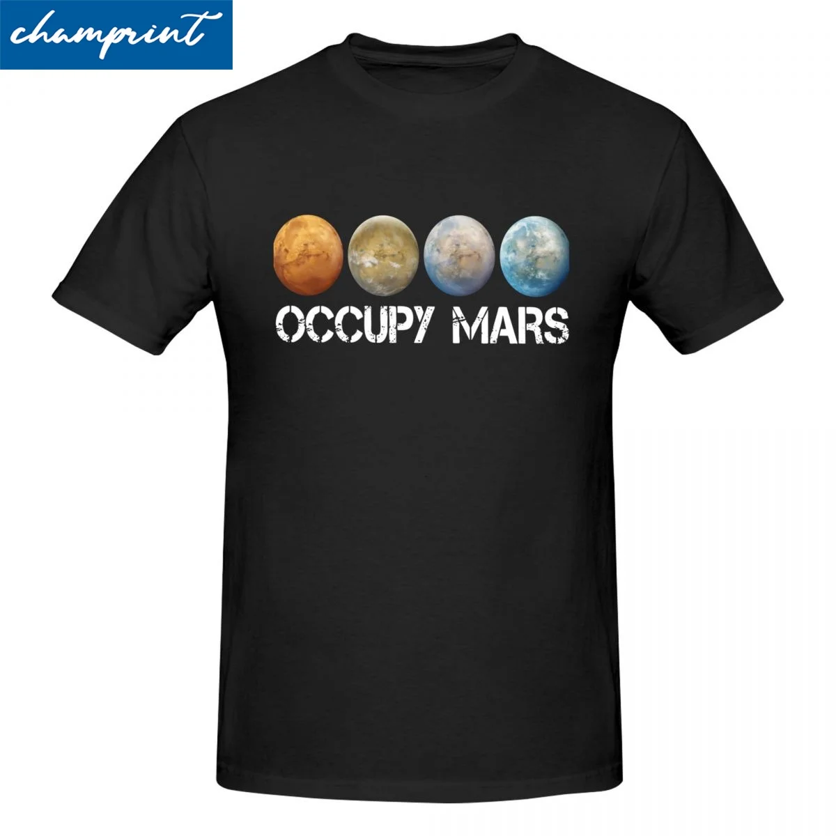 Uomo Donna Occupa Mars Terraform Magliette Apollo Astronauta Spacex Top In Puro Cotone O Collo T-Shirt Plus Size T-Shirt