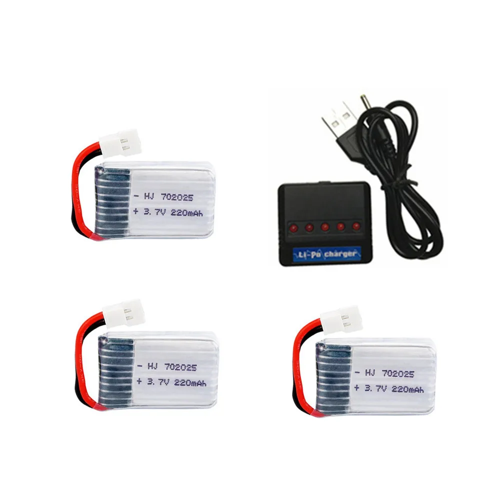 Chargeur Multiport USB 3.7V pour Drone X4 X11 X13 RC - Lot de 2