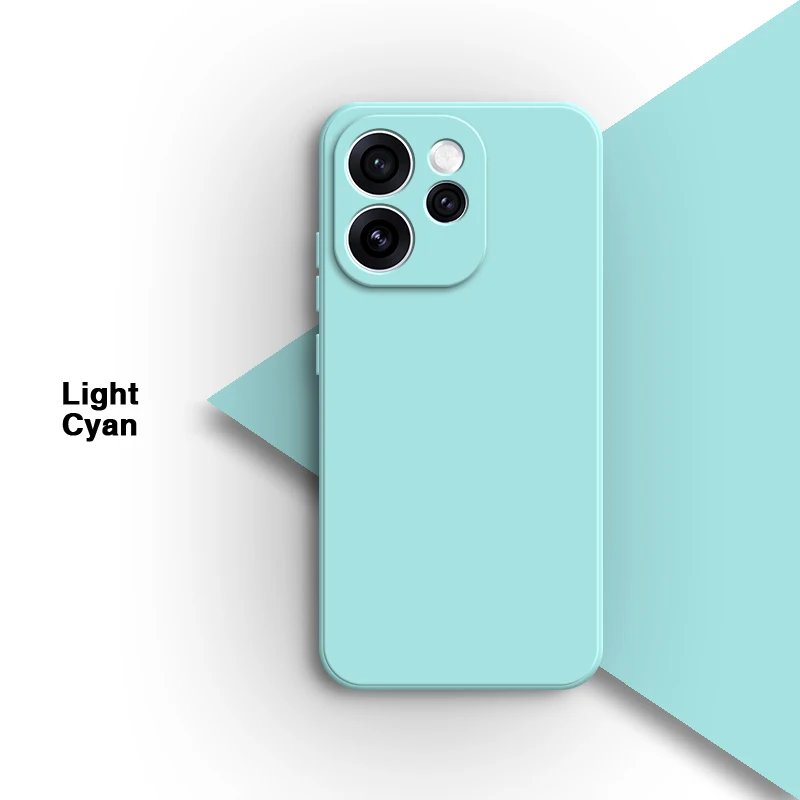 Premium Liquid Silicone Phone Case with Lens Protection - High Quality TPU Classic Back Cover