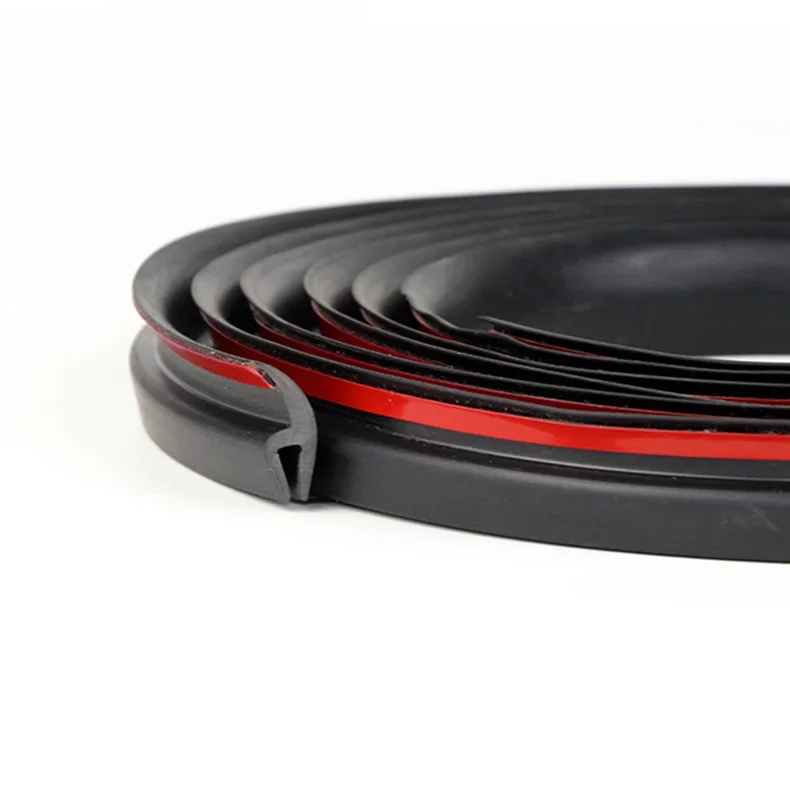 1.7m Car Rubber Seal Strips Seal Protector Sticker Window Edge Windshield Roof Rubber Sealing Strip Noise Insulation Accessories