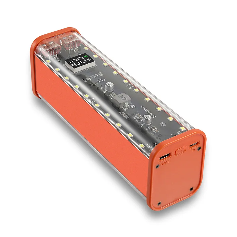 Battery Charger Power Bank Case PD 20W DIY for 8PCS 18650 Polymer 30000mA Battery