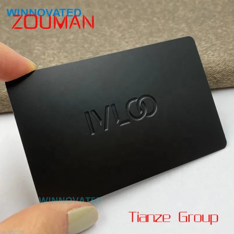

Custom , Laser Cut anufacturer Custo Print Stainls Steel Bla etal Busins Card Personalized