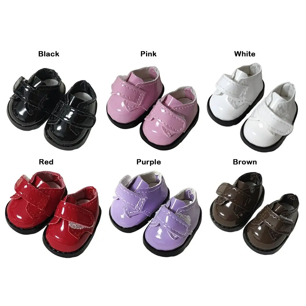3.8CM For 17CM Doll Shoes Leather Material Multiple Styles Leather Shoes DIY Dressing Replacement For Doll Accessories