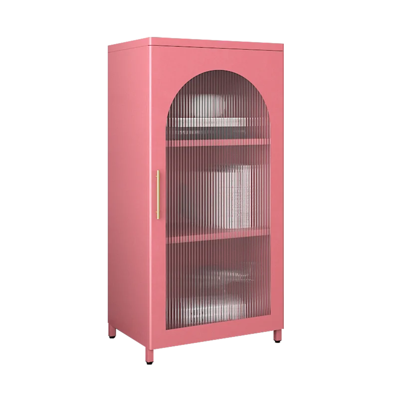 

custom，Modern Home Metal Small Bedside Table Customized Color Nightstand With 2 adjustable shelves