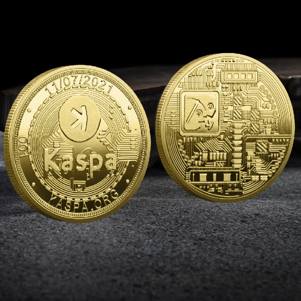 Bit Coin Crypto Miner Gold & Silver Binance Coin Set Commemorative Collector  039 S Edition With Display Cases Bitcoin Price Ticker