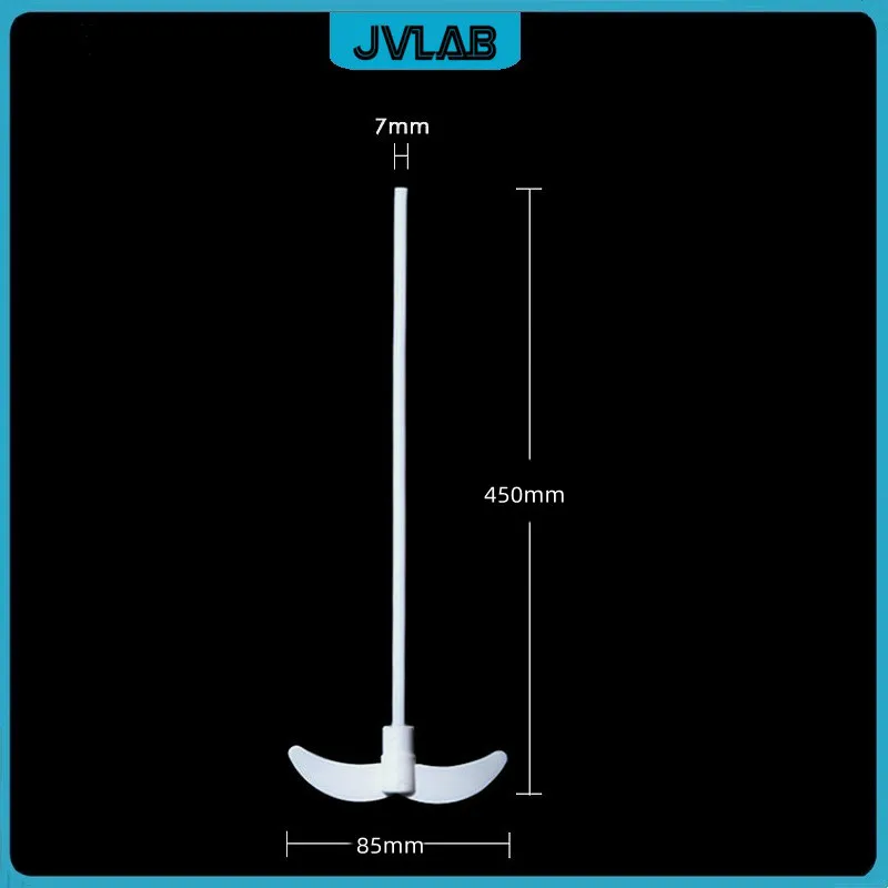 Paddle Stirrer PTFE Stir Bar For Gentle Mixing F4 Coated Mixing Paddle Shaft Length 450 mm Stirrer Diameter 85 mm 1/PK