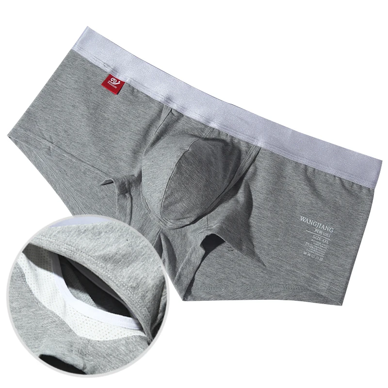 Boxer uomo intimo in cotone tasca aperta Homme Boxer mutande uomo Calzoncillo Hombre mutandine traspiranti