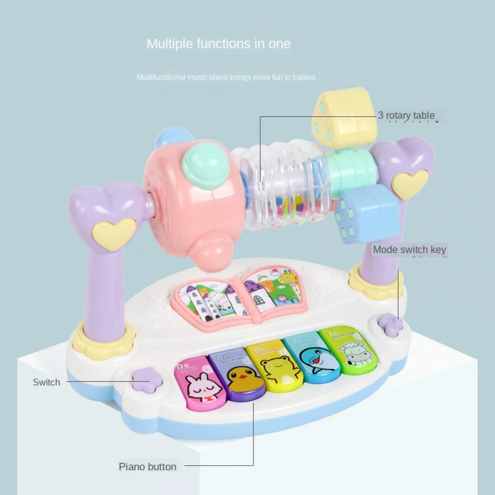 Baby Musical Instrument Early Education Toys Music Hand Bell Piano Drum Montessori Toddler Infant Toy Gifts 0-12 Months 3