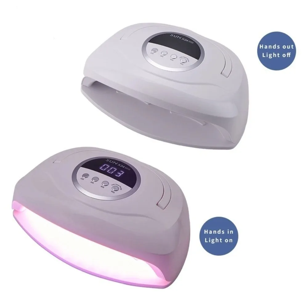 강력한 380W 84LEDS LED 네일 램프 자동 센서 매니큐어 장비 네일 건조기 4단계 타이머 UV 네일 램프