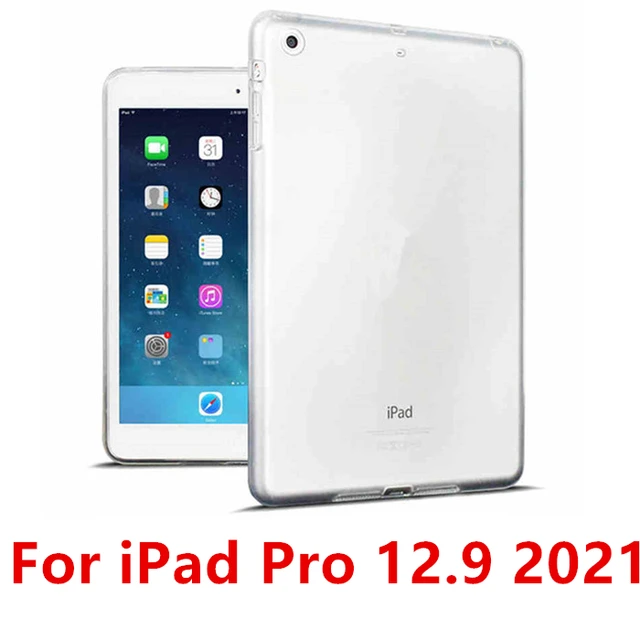 For New iPad 9.7 2017 2018 Case TPU Silicon Transparent Slim Cover for iPad Air 2 Air 1 Pro 10.5 Mini 2 3 4  Coque Capa Funda Pro 12.9 2021