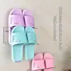 Stainless Steel Shoes Rack Wall Mounted Shoes Holder Hanger Slipper Storage Rack Shelf Shoes Hanging Holder Bathroom Organizer 6