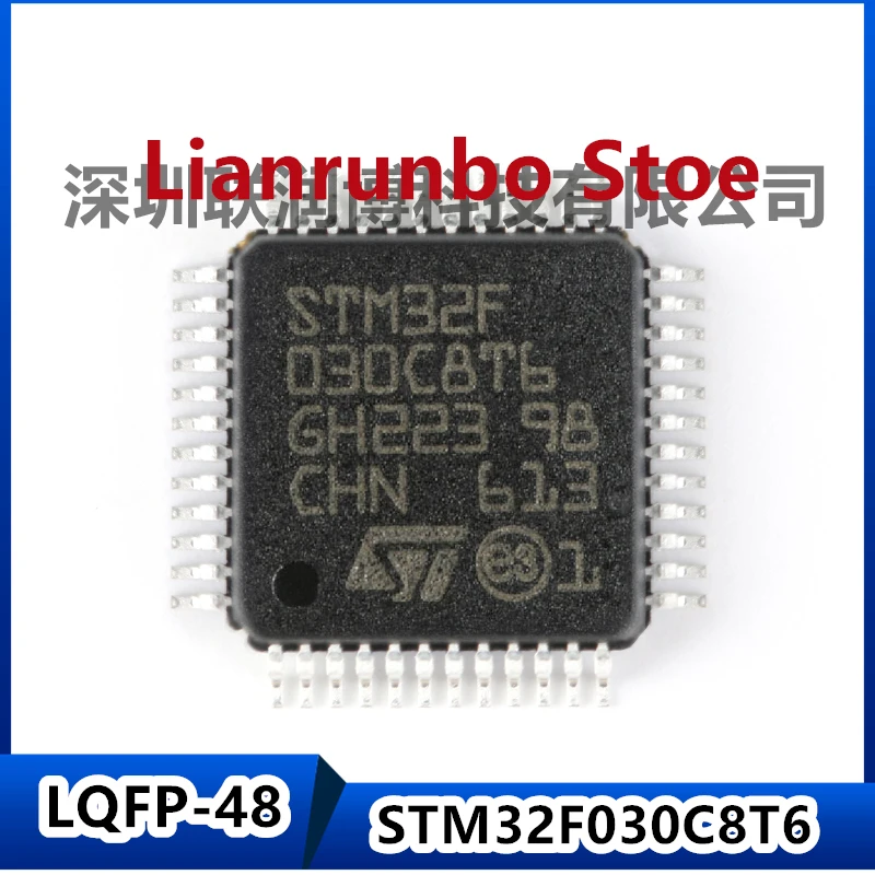

New original STM32F030C8T6 LQFP-48 ARM Cortex-M0 32-bit microcontroller MCU