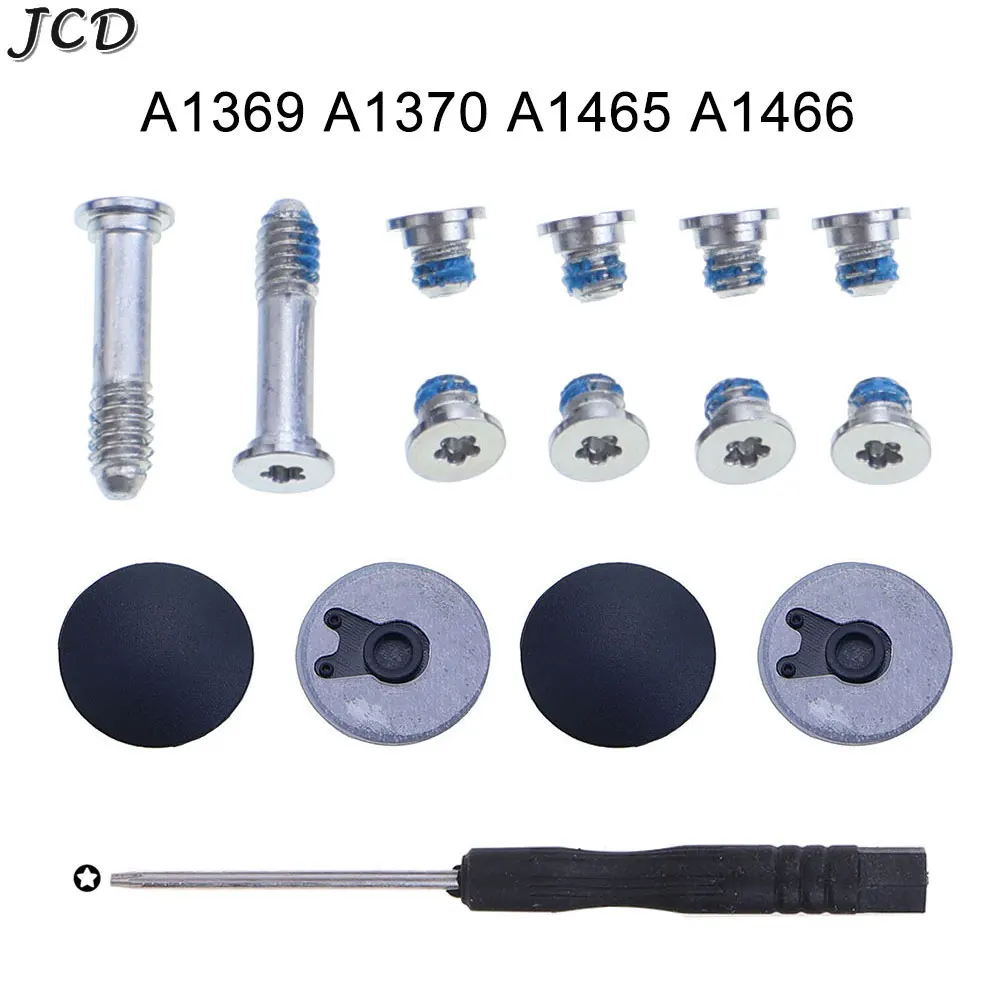 New For Macbook Air 11" 13" A1369 A1370 A1465 A1466 Bottom Case Screws Rubber Feet Foot Pad with Screwdriver