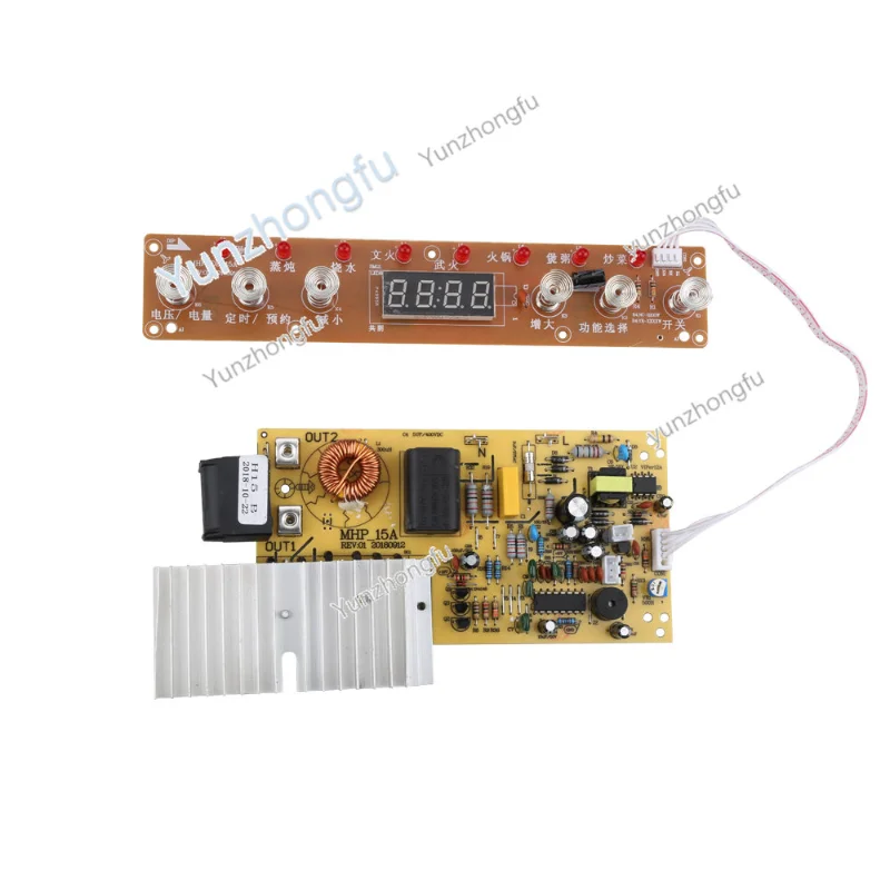 

Circuit Board with Digital Display and Function Options for Induction Cooker 1500W 220V PCB Heating Control Panel