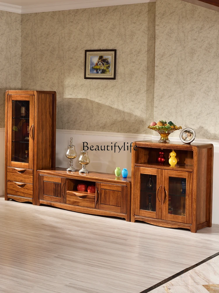 

Living Room Solid Wood Chinese TV Cabinet Home Storage Locker