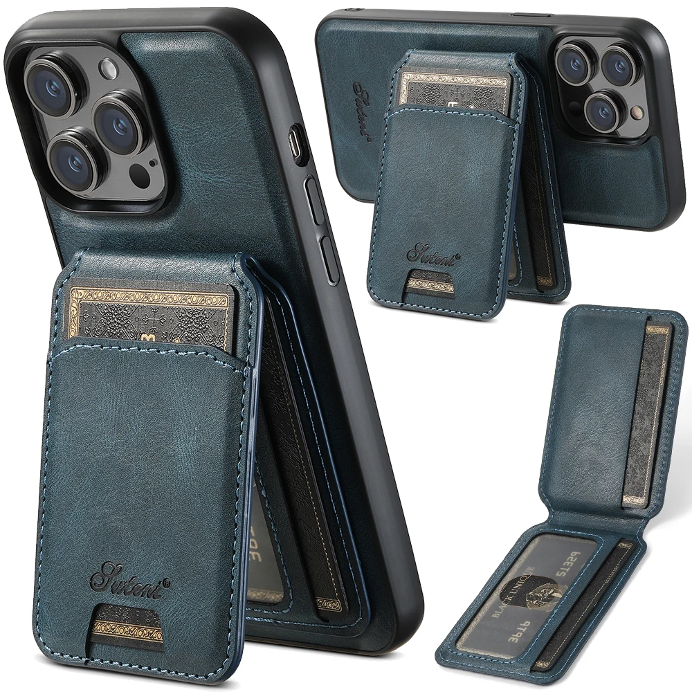 SUTENI Luxury 2IN1 Detachable Wallet Phone Case Card Holder Leather  Magnetic Pocket Cover For iPhone 12 13 14 15 16 Pro Max Plus - AliExpress