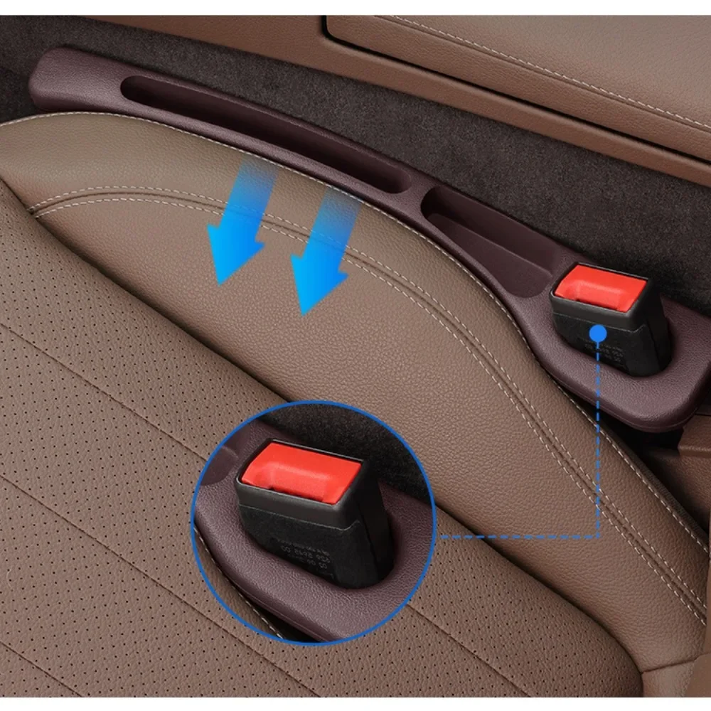 2pcs Car Seat Gap Filling Strip Kit16.10inch Parts Multi Storage Box With Sealed Seams For Leak Proof Storage Interior Mouldings