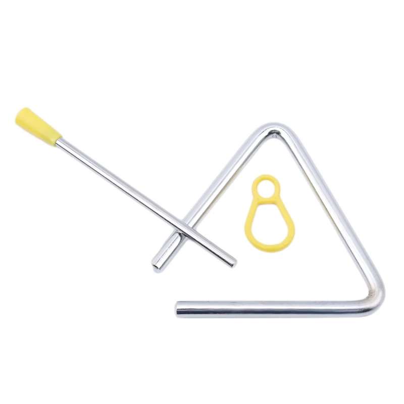1PC Triangle Orff Musical Instruments Band Percussion Educational Musical Triangolo for Children 4/6 inch musical triangle