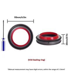 Enhanced Vacuum Dustbin Sealing Ring and Dust Cup Base Lid (1PC V10 with tool)