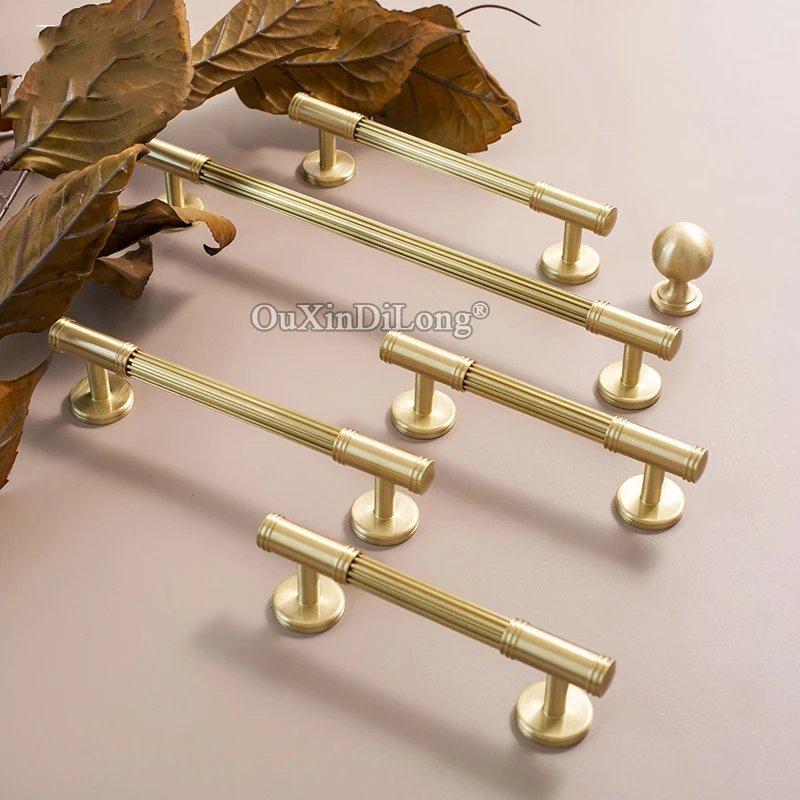 

Stunning 4PCS Solid Pure Brass Furniture Pulls Handles Drawer Knobs Cupboard Wardrobe Dresser Kitchen Shoe TV Cabinet Pulls Pens