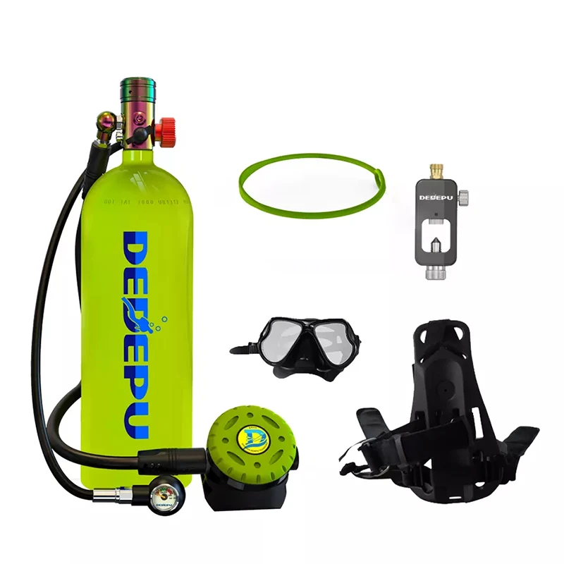 DEDEPU Scuba Tank 2.3L Capacity Equipment Specialized Scuba Tank Diving Bottle Oxygen Cylinder 30 Minutes Snorkeling Equipment dedepu spare air diving equipment mini scuba tank