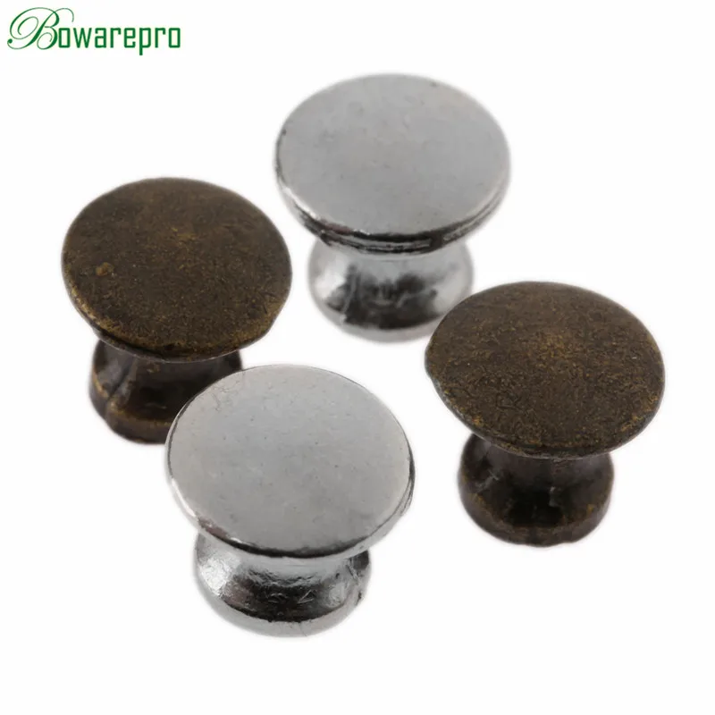 Round Vintage Mini Jewelry Box Cabinet Knobs Kitchen Dresser Drawer Chest Cupboard Door Handle Pulls with Screws 5Pcs 12mmx11mm