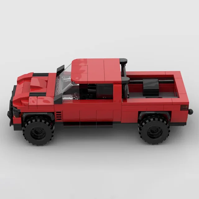 MOC-158848 with Vehicle, Trailer, Truck, Assembly, Splicing Building Block Model, MOC Creative Kids Building Block Toy 2