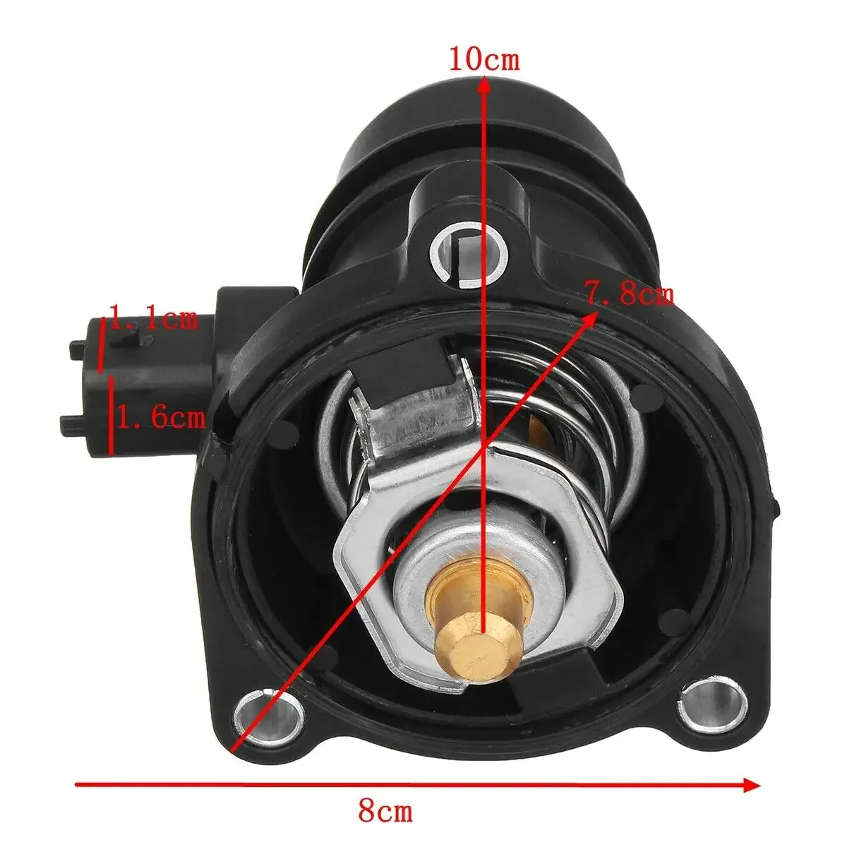 Engine Coolant Thermostat Thermostat Housing Cover Thermostat Housing 55593033 for VAUXHALL ADAM/ CORSA D /E 1.2 /1.4 2006 Onwards