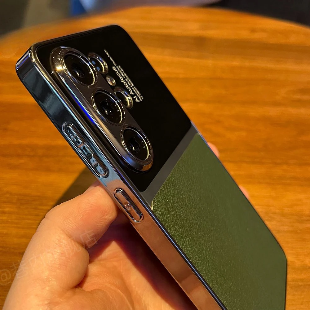Luxurious Electroplated Leather Phone Case - All-Inclusive Shockproof Back Cover