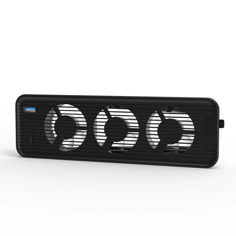 Cooling Fan USB3.0 Game Console Cooling Fan Quiet Cooler LED Light 5500/9500RPM With 3 Fans For PS5/PS5 Slim Console
