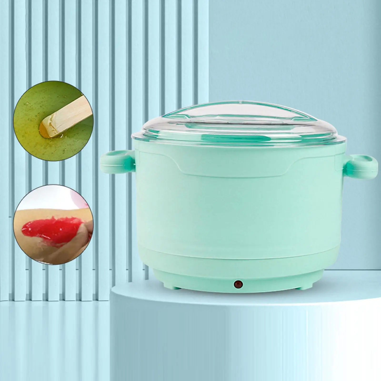 Wax Heater for Hair Removal for Soft and Hard Wax Beads Compact Pot Portable Professional Body Face Feet Women Hands