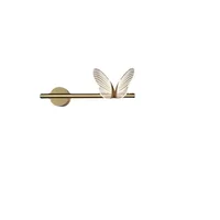 Applique Murale de Chambre à Coucher, Moderne, Contractée, Filet Rouge, Papillon, Lampe de Chambre d'Enfant, Lumière de Fond Luxueuse, Canal Lumineux 6
