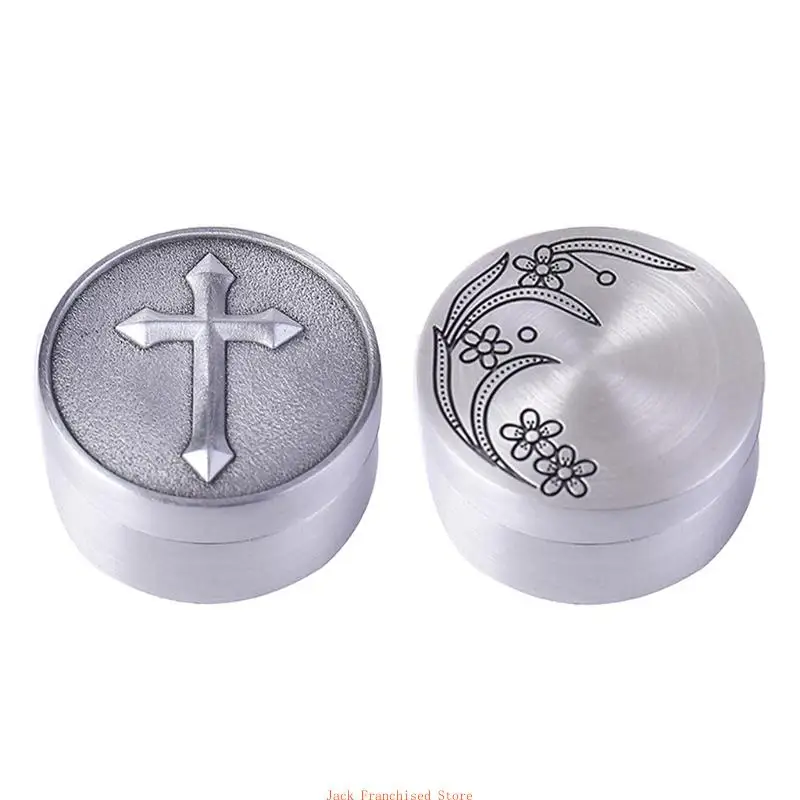 Retro Small Jewelry Box with Lid for Earrings Ring Mini Candles Container