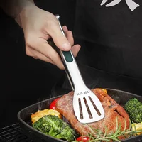 Pince à aliments coordonnante en acier inoxydable, pince à barbecue, pince à salade de viande, outils de cuisson, accessoires de cuisine 4
