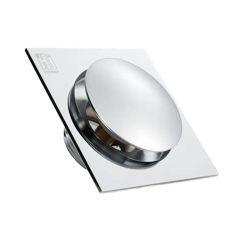 

1pc Brass Silver Bouncing Floor Drain 4 Inch Deodorant Insect-Proof Bathroom Accessories