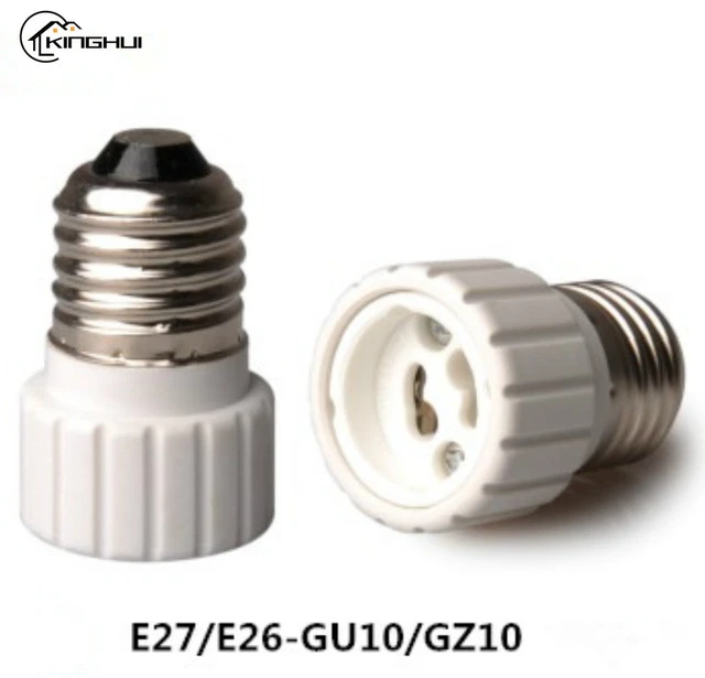 1PC E27 To GU10 Lamp Bulb Socket Base Holder Converter Fireproof Ceramics  Lamp Switch Light Bulb Base Adapter Home Lighting - AliExpress