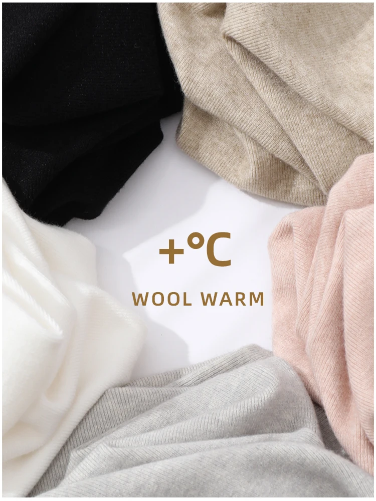 Long Sleeve Knitted Jumpers 2025 Autumn Winter Chic Solid Sweaters Women Fashion Turtleneck Pullover Soft Warm Pull Femme Top