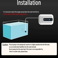 Pompe à oxygène USB Portable, réservoir à double usage, Mini pompe à poisson d'aquarium Ultra silencieuse, adaptée aux petits aquariums ou aux tortues 5