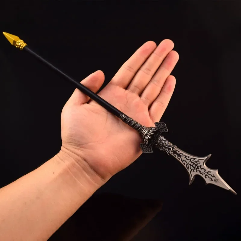35cm Three Pointed Double Edged Blade Black Myth: WuKong Game Peripheral God Erlang Weapon Ornaments Desktop Display Gift Toy 3