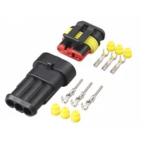 3Pin Waterproof AMP Auto Connector 18AWG M/F 1.5mm Term Quick Disconnect for Car Truck VehicleDJ7031-1.5-11/21 282087-1/282105-1 2
