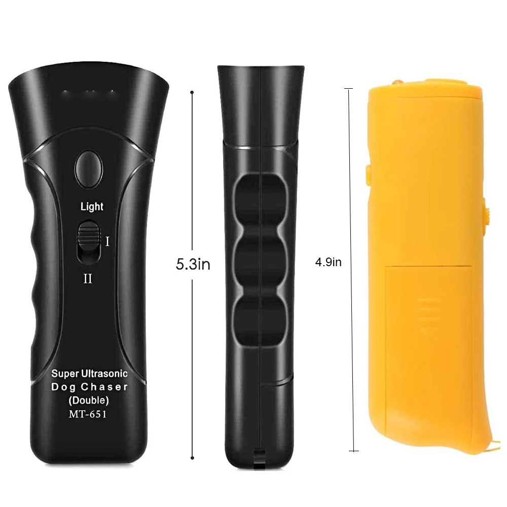 Pet Dog Anti Barking Repeller Stop Bark Training Device Trainer LED Ultrasonic Anti Barking Ultrasonic Without Battery