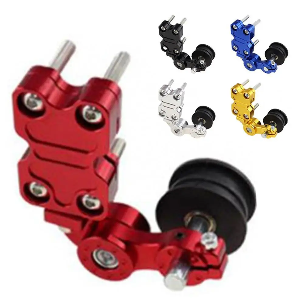 Motorcycle Chain Tensioner Universal Aluminum Alloy Regulator Wheel