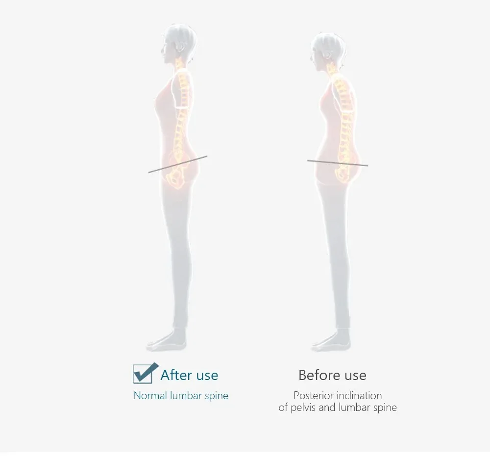 Memory Foam Lumbar Pillow - Ergonomic Car Seat Cushion for Posture Support Comfort