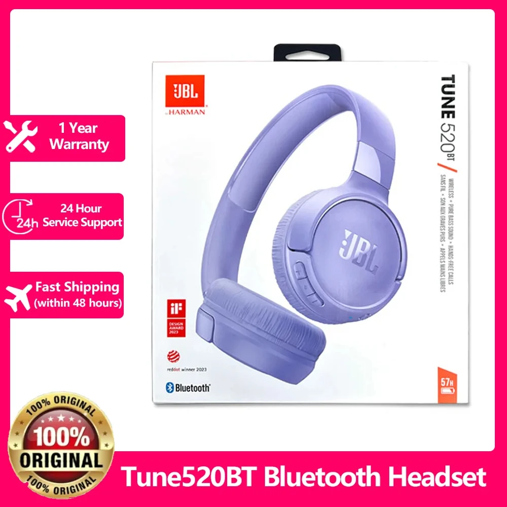 Pink Jbl Tune 500bt Aliexpress JBL 100%Original TUNE 520BT Boys