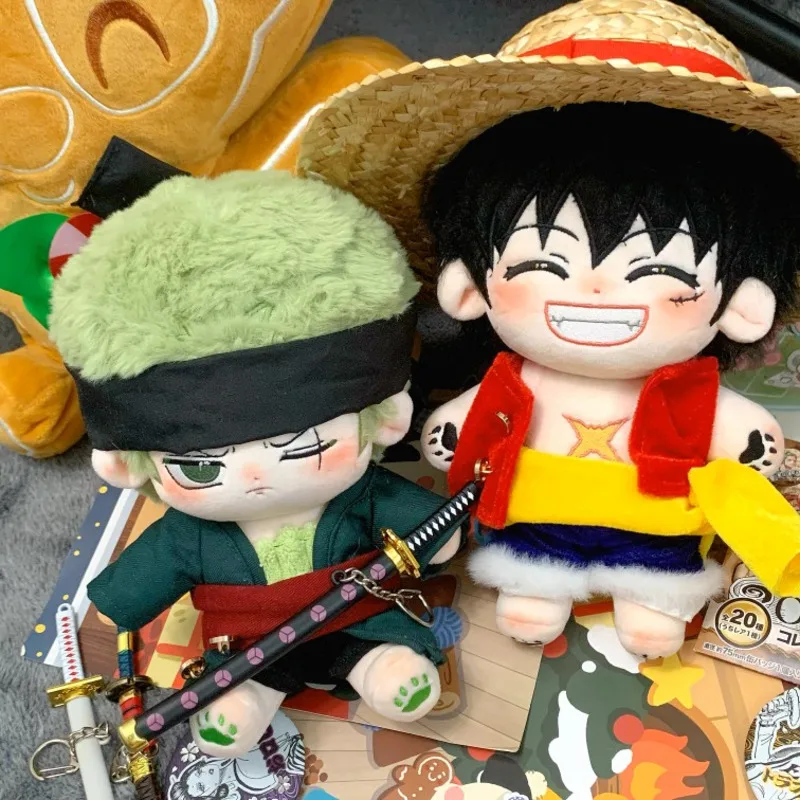 

One Piece Luffy Plush Toy Monkey D. Luffy Roronoa Zoro Anime Plushies Kawaii Cute Stuffed Animal Halloween Navidad Gift For Kids